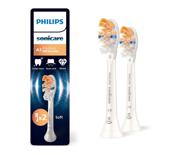 Philips Sonicare Końcówki do szczoteczki HX9092/87 All-in-One Premium (2 - 1361216 - zdjęcie